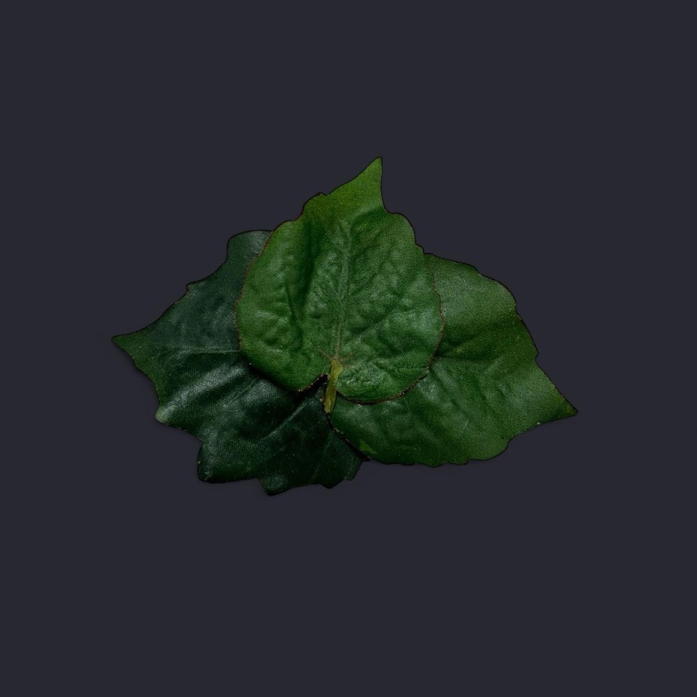 Artificial Green Leaf Hair Clip